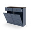 Armoire poubelle double inclinable Farmhouse Blue