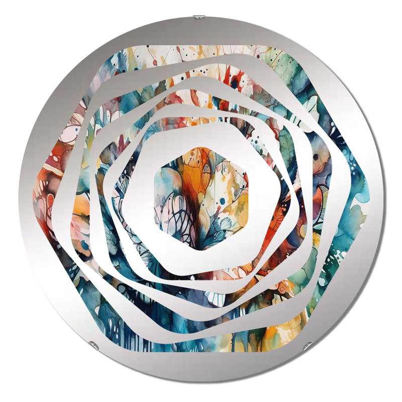 Crescenza - Miroir décoratif Amorphe, 31,4 po x 31,4 po