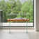 39.4" Narrow Glass Console Table with Storage