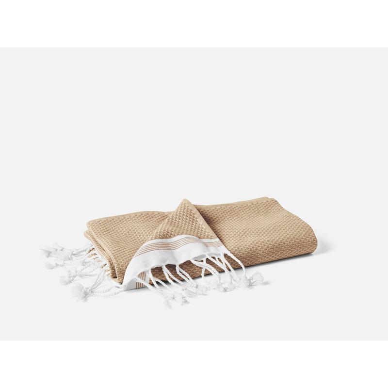 Ensemble de serviettes méditerranéen biologique, Fauve / rouille, Ensemble 6 serviettes de bain