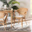 Fauteuil Cezary en rotin brun