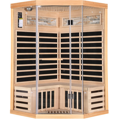 Double Capacity Sauna Room with Canadian Hemlock