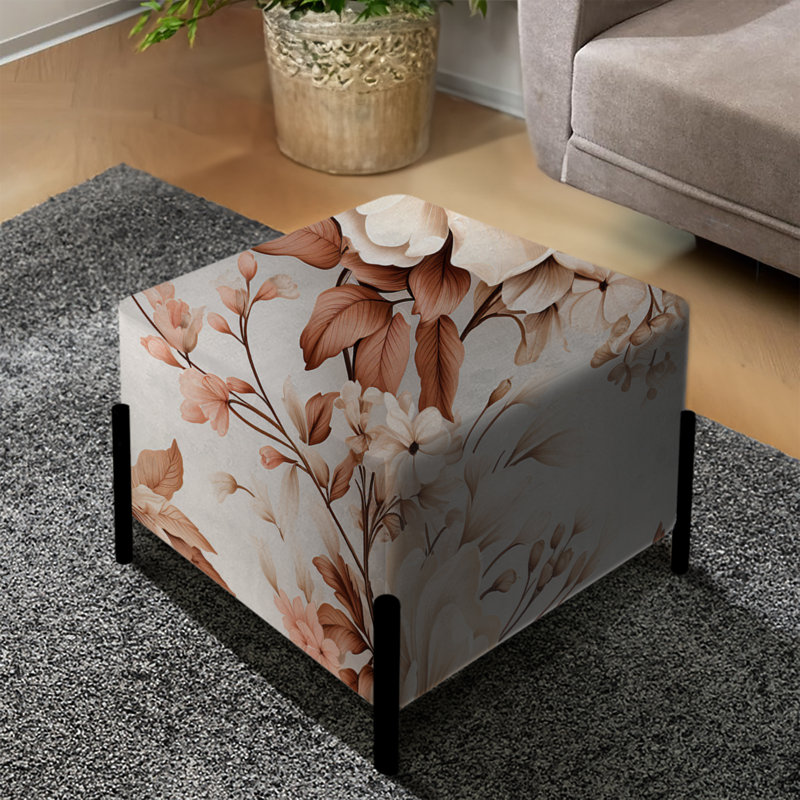 Repose-pieds rétro Vintage V Florals - Plants