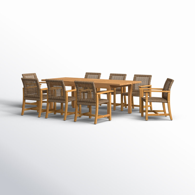 Ensemble repas extensible pour 8 personnes Atkin