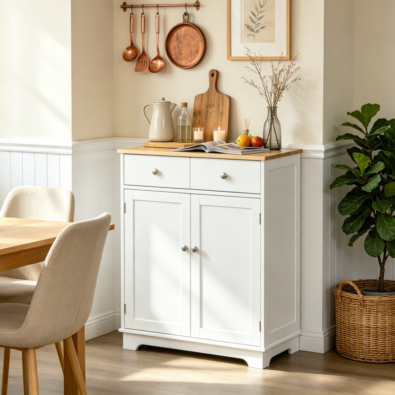 68cm Sideboard, White