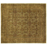 Antique Weave Sultanabad Wool Oriental Area Rug in Yellow/Brown/Green