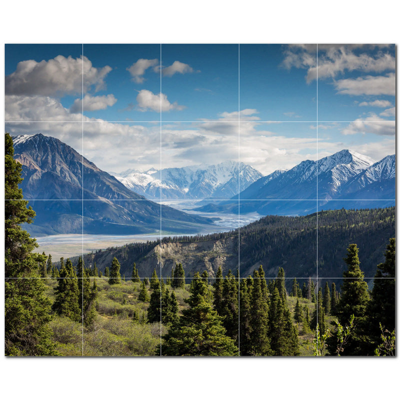 Murale décorative en céramique 4,25 po x 4,25 po