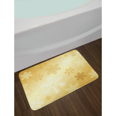 Charlton Home® Bath Mat, Non Slip Backing, 30.2" x 20", Seafoam Black