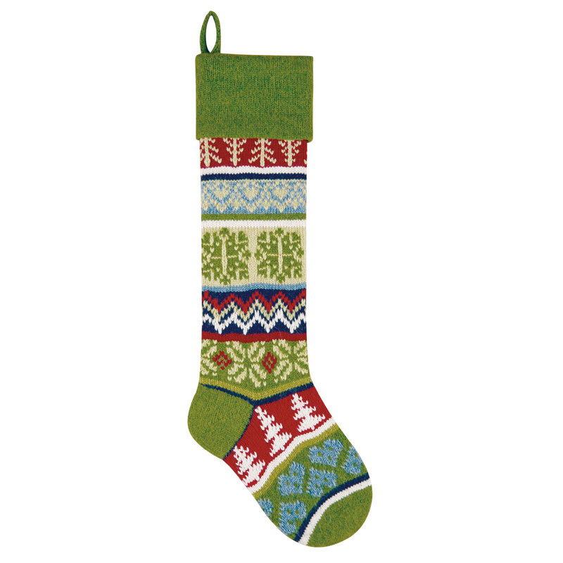 Chaussette de Noël flocon de neige