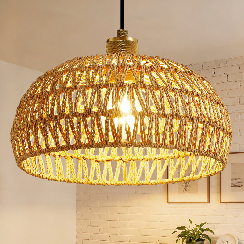 14cm H Dome Pendant Shade ( Uno ), Black