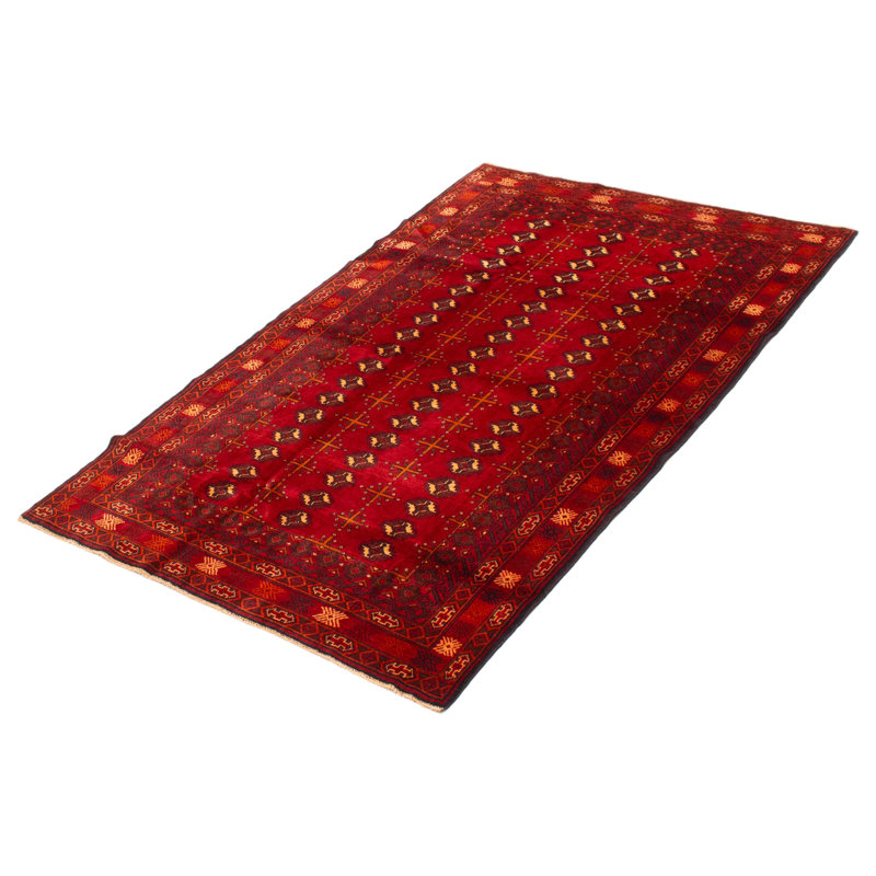 Tapis rectangulaire unique de 4 pi 5 po x 7 pi 4 po