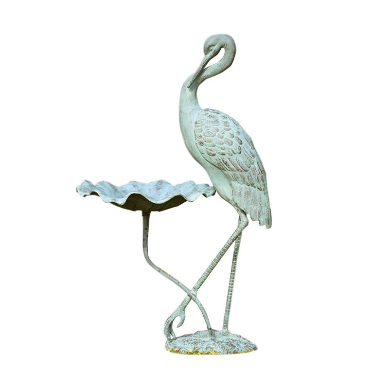 Crane Birdbath