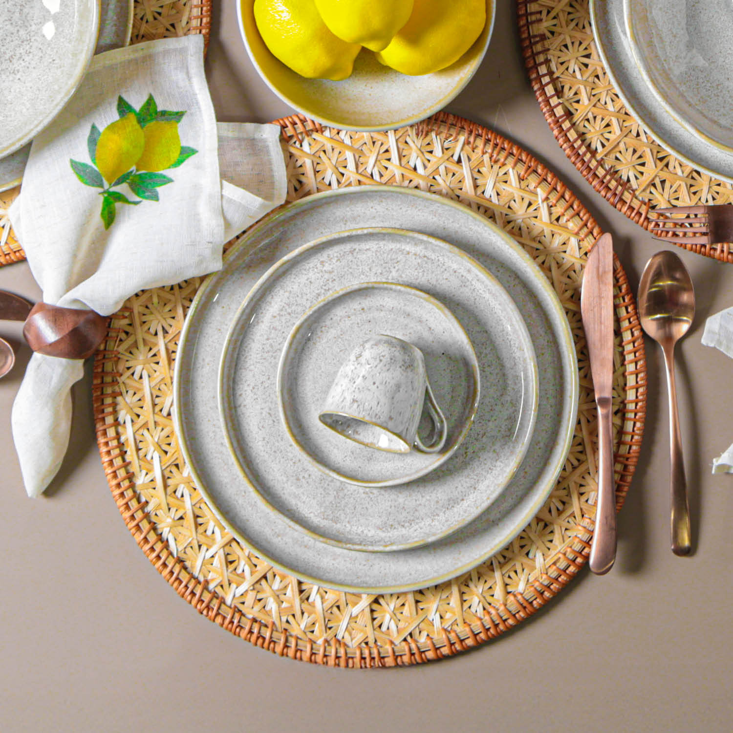 8" Salad Plate, Latte