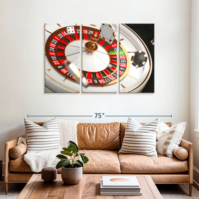 Casino roulette, H 36 po x l 57 po