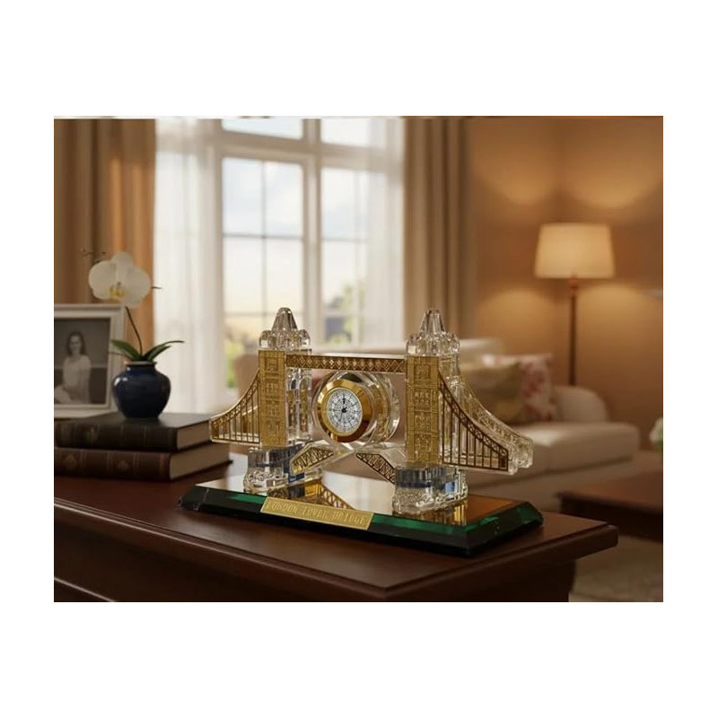 Tabletop Clock, Gold