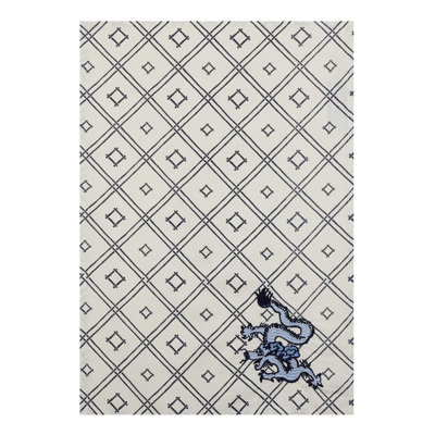 Dragon Rose Cotton Embroidered Tea Towel Kitchen Towel