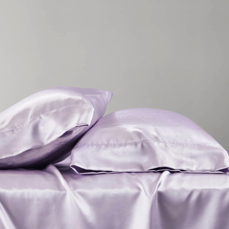 Twin Satin Sheet - Wrinkle- Luxury Experience . Fits 16" Mattresses. With 1 Flat Sheet, Fitted And 4 Pillowcases. Smooth, Hair-Enhancing . . 100% Sheets Opulence. Up To Comprises Of Skin-Enhancing.