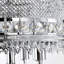 Ventilateur de plafond en cristal classique 52 po 52 pales réversibles pour salon, salle à manger, chambre à coucher, salle familiale, chrome