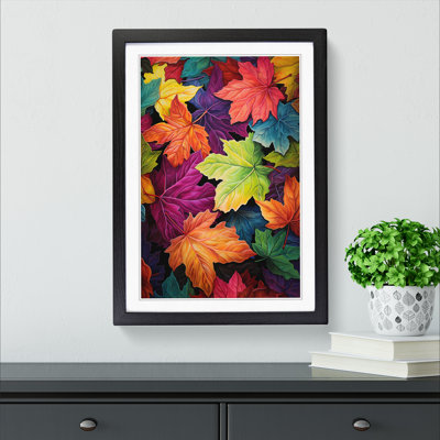 Ivy Leaf Colour Field - Framed Print