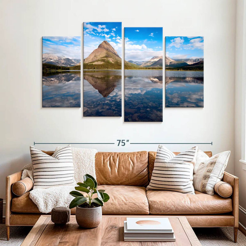 Alvord Glacier Lake Sky Reflections, 42" H x 68" W