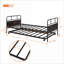 Structure de lit de jour simple en métal noir avec lit gigogne escamotable, capacité de 300 lb pour les petits espaces de chambre d'amis