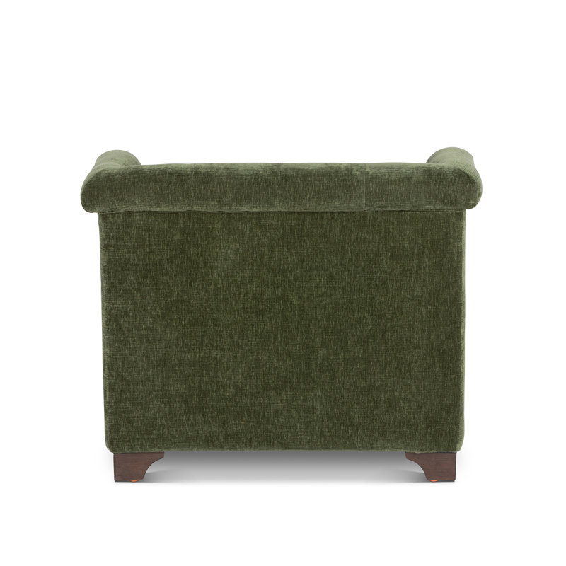 Scroll Arm Occasional Chair, Mocha, Moss