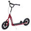Scooters pour enfants d'extérieur en acier rouge, 12,5 x 5,4 x 13,6 po, avec conception réglable
