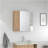 Sines Mirror Medicine Cabinet, With Four Internal Shelves, Double Door, Minimalist Bathroom Storage, Pine