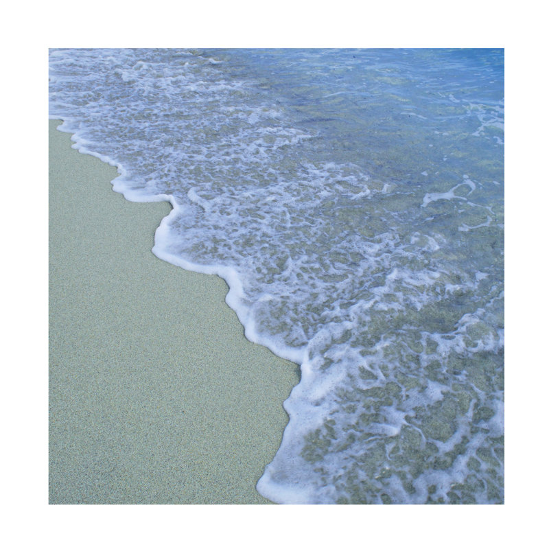 Kent Flora Beach Wave Canvas Art, 14" H x 14" W