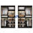 Closet System with Shoe Racks & Hanging Rods-1040279017