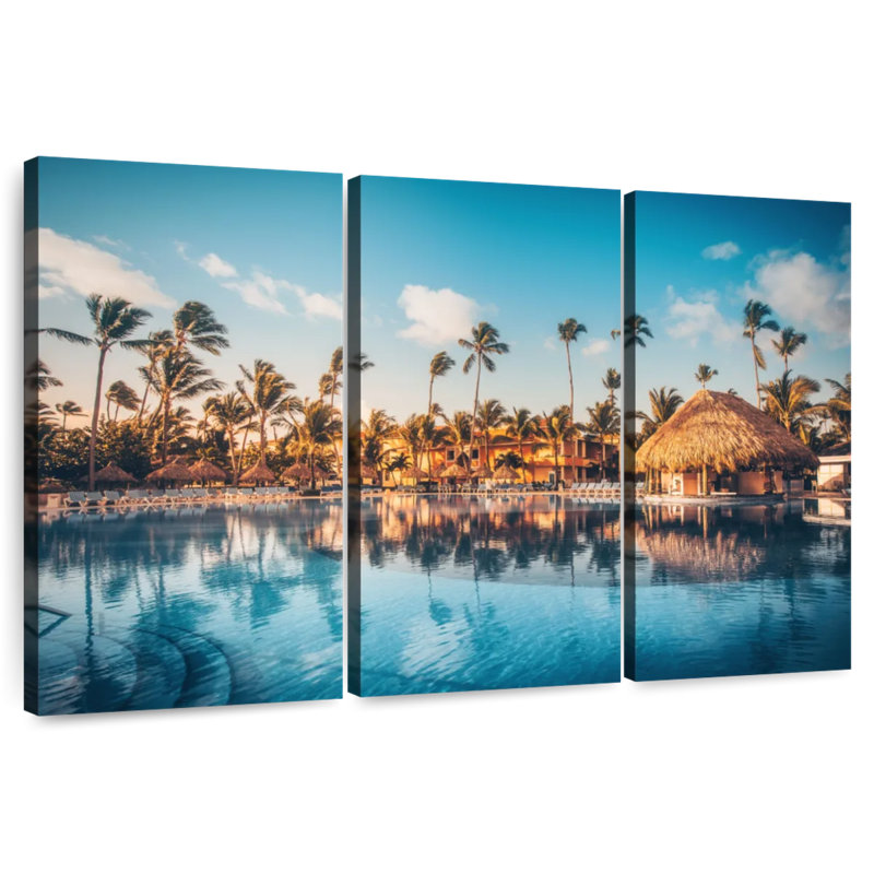 Alvord Summer At Beach Resort, 42" H x 65" W