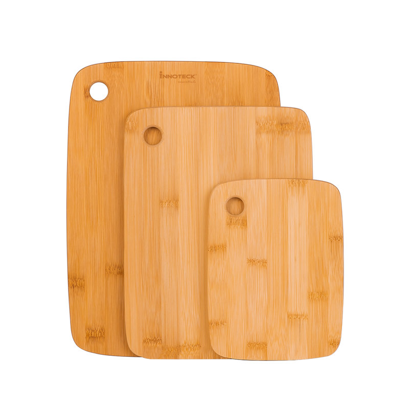Bamboo 2 Sides Chopping Board Set