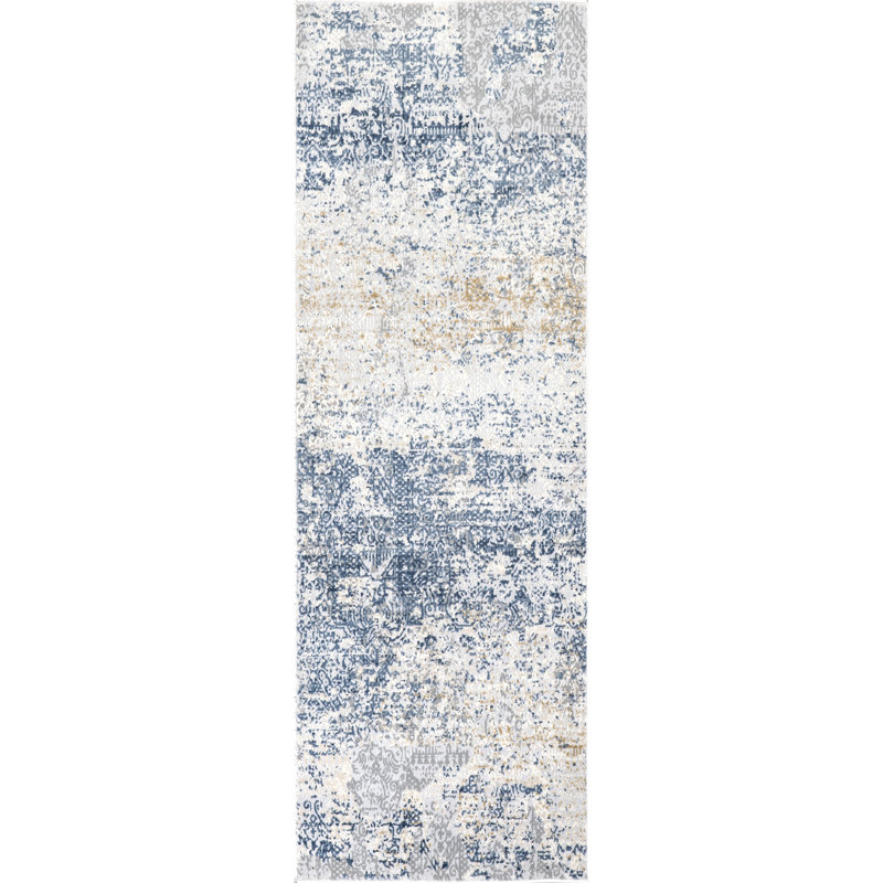 Tapis gris / beige Rubio, Tapis de couloir 2 pi 6 po x 6 pi