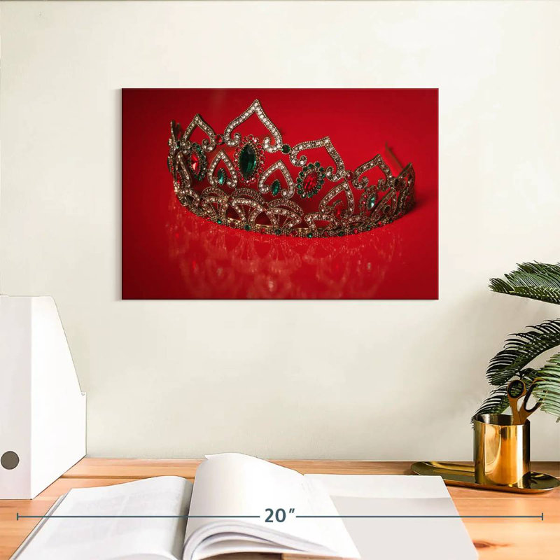 Couronne de princesse élégante Kerner, H 8 po x l 12 po