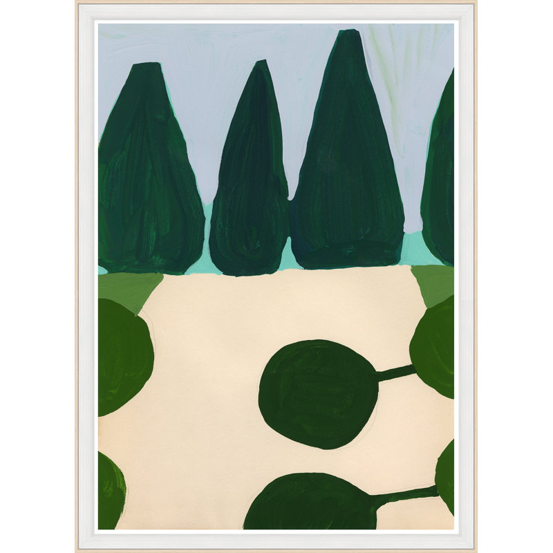 «Bay Laurel» par Susan Hable - Peinture encadrée sur papier