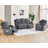 Acklen Recliner Sofa Couch, Sofa Recliner With Cup Holders, Comfy Couch With Dual Wingback Recliner And Chair For Living Room, Oversized Recliner Set-125153978-125153973