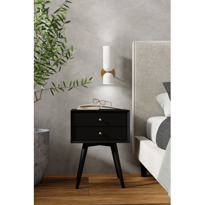 Mini table de chevet 2 tiroirs Williams