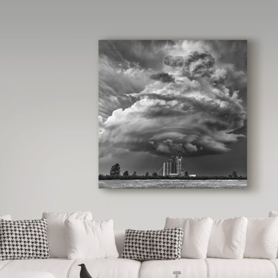 Peklar 'Monochrome Mesocyclone' Graphic Art Print on Wrapped Canvas