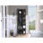 Urano Corner Linen Cabinet, Five External Shelves, Single Door, Four Interior Shelves --1994676018