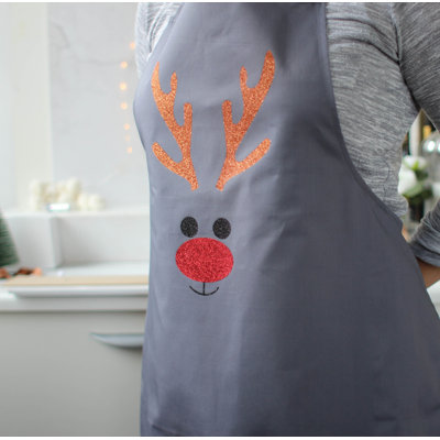 Christmas Solid Colour Bib Apron