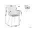 Greggory 44cm H Slat Back Armchair