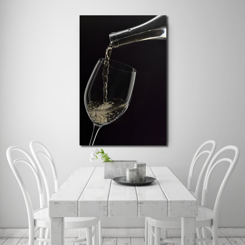 Wine Pour 2 1 Piece Wrapped Canvas Wall Art, 76cm H x 51cm W x 4cm D