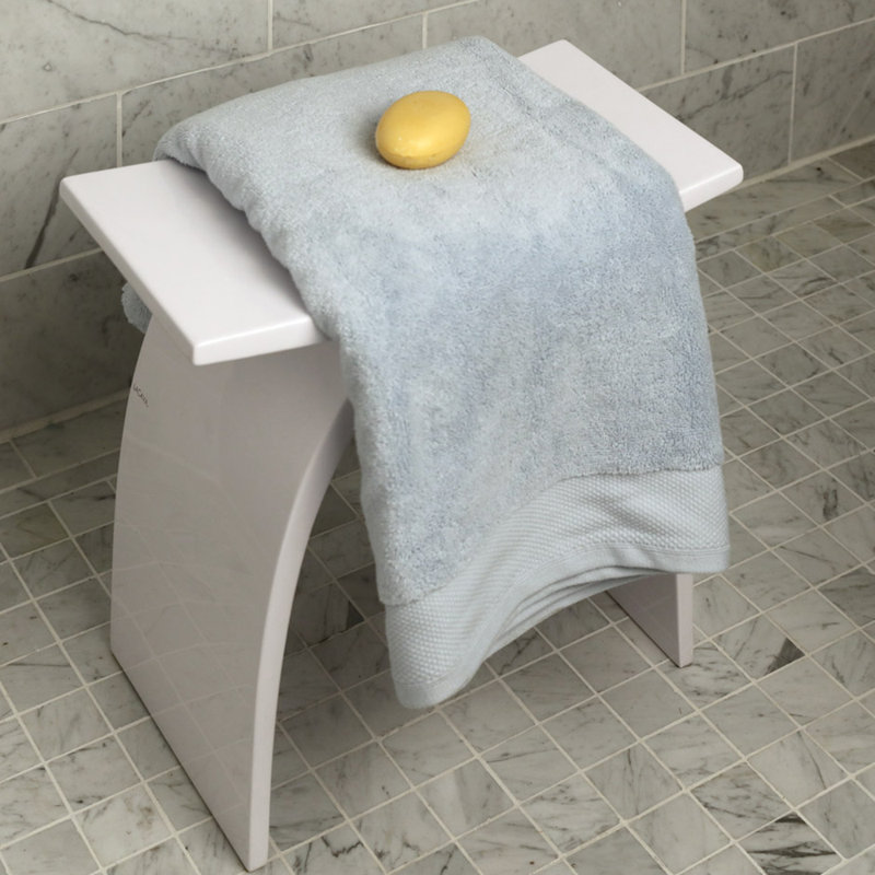 Ovale Accent Stool, Gloss White