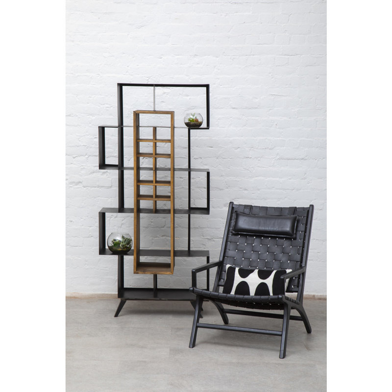 Pamella Leather Armchair, Black