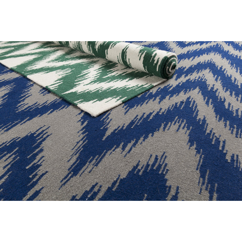 Clark Flatweave Wool Chevron Indoor Rug, Rectangle 3'6" x 5'6"