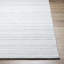 Lavande Chevron Wool Area Rug in Light Grey/Ivory-255253367