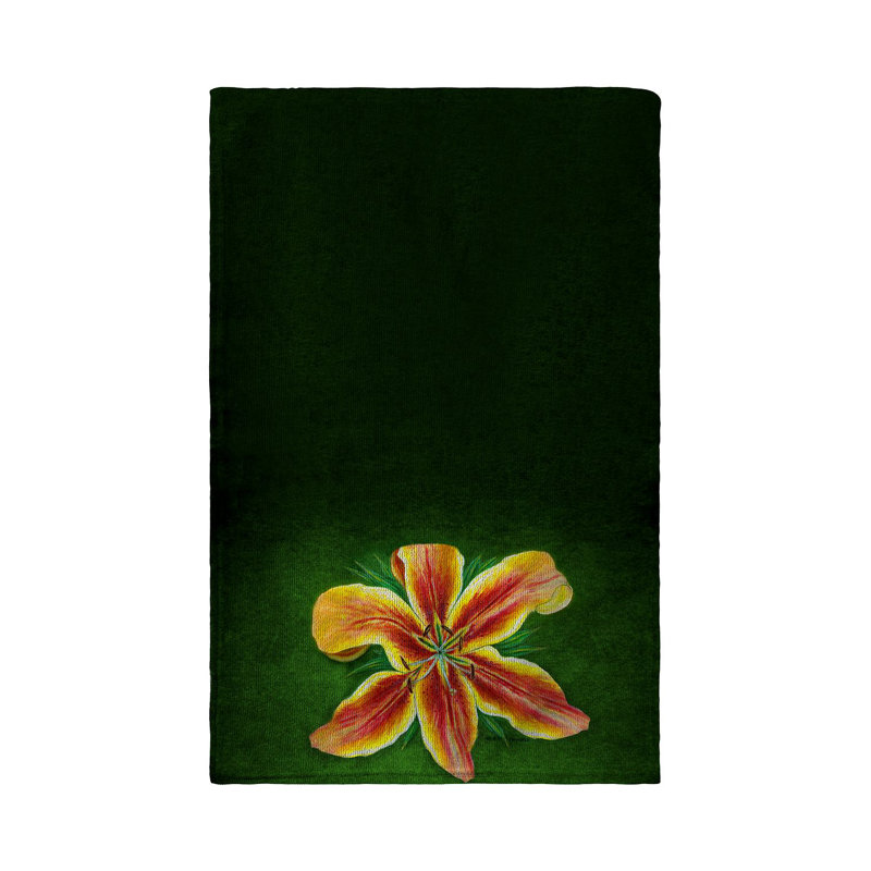 Serviette de thé lily