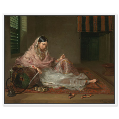 Francesco Renaldi " Muslim Lady Reclining " by Francesco Renaldi Painting Print