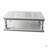 Coffee Table Open Bottom Shelf Plank Style Table Top