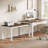 94.5" Extendable Double Writing Desk For 2 Person